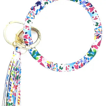 Watercolor Wristlet Key Chain