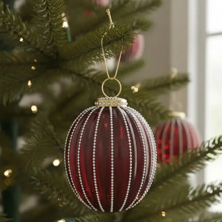 Red Pearl Sphere Ornament
