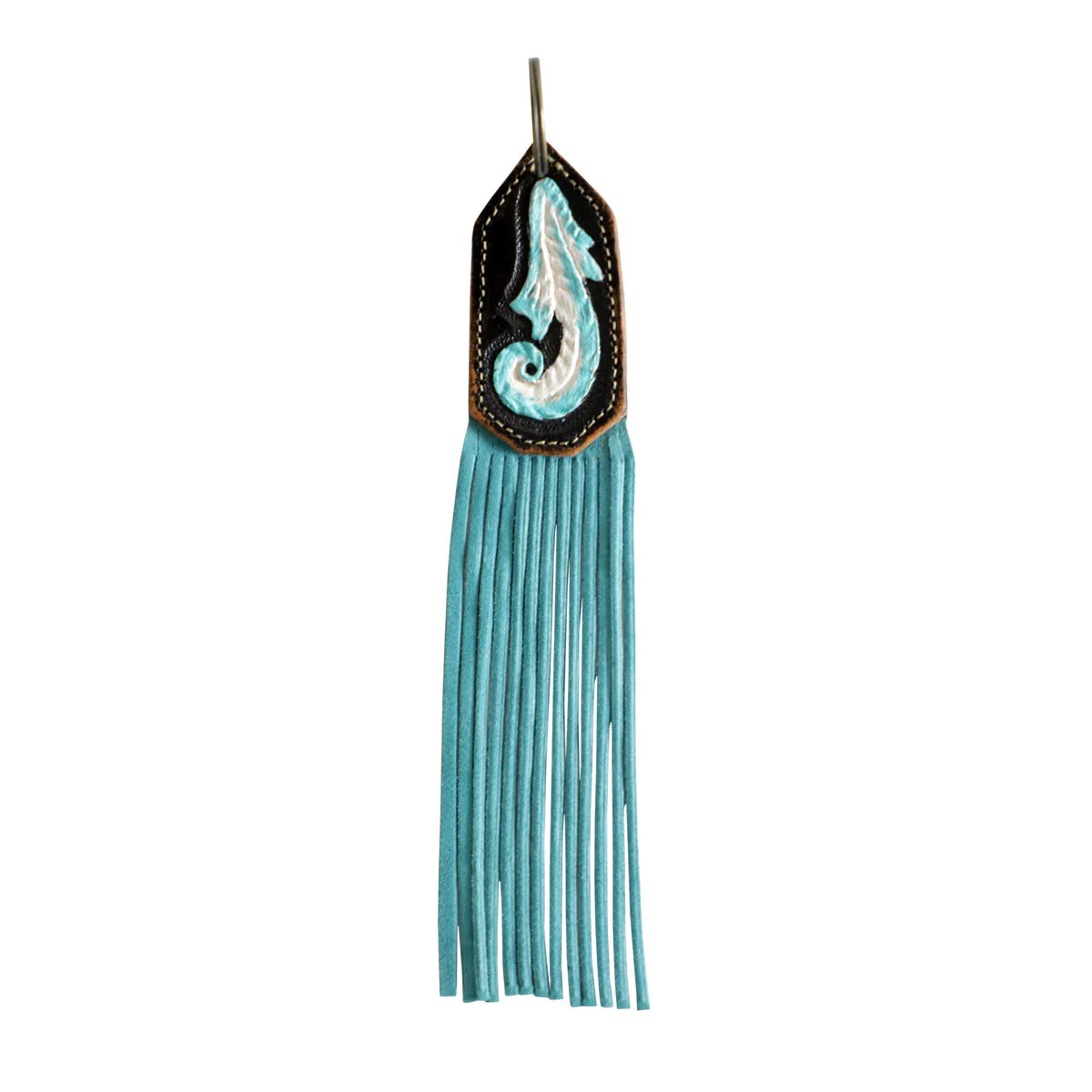Aqua Leaf Key Chain