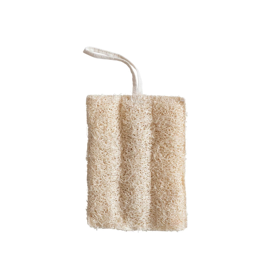 LOOFAH W/ COTTON ROPE HANGER