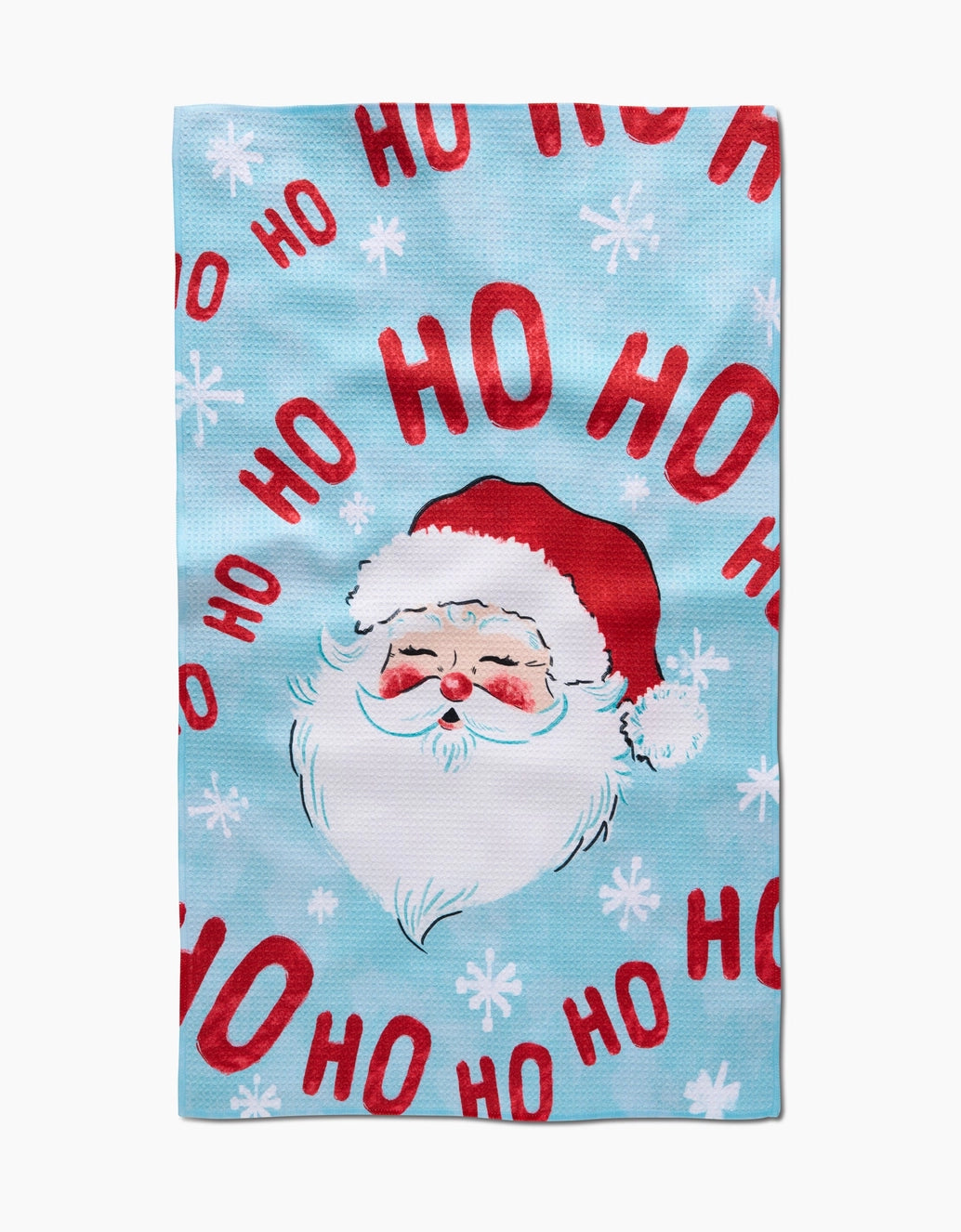 Geometry Santa Claus Tea Towel