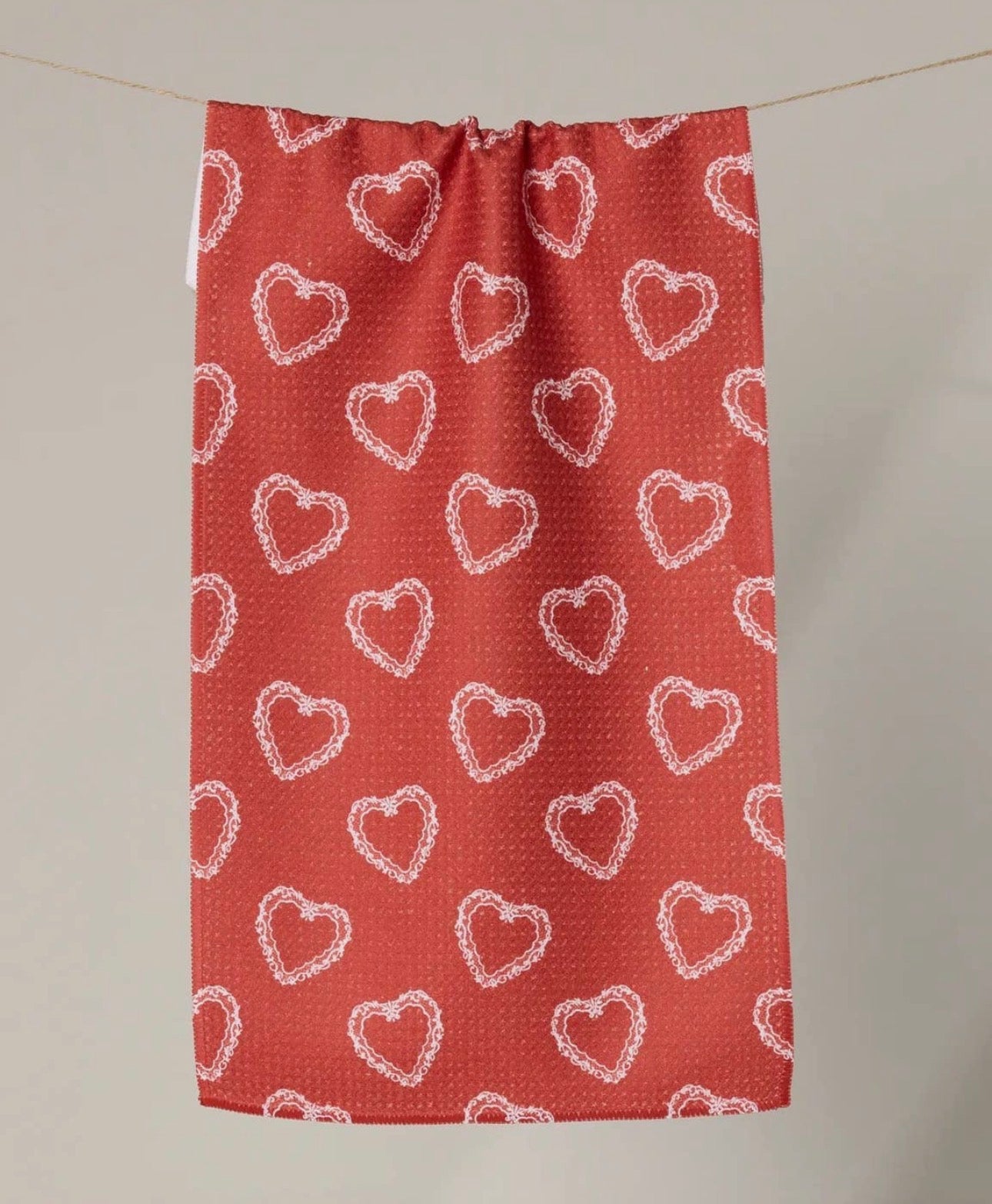 Soft Heart Tea Towel