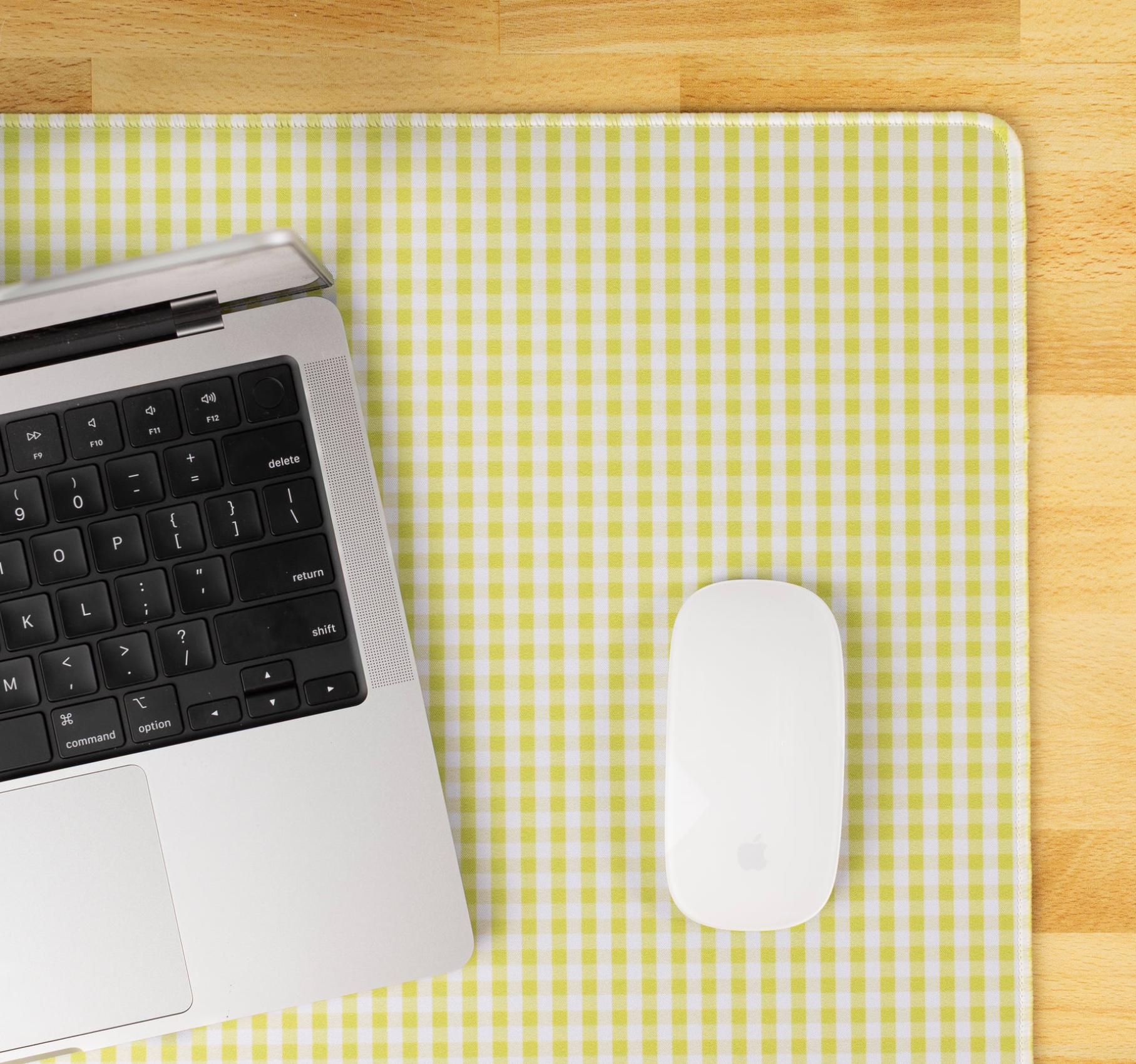 Green Gingham Deskpad