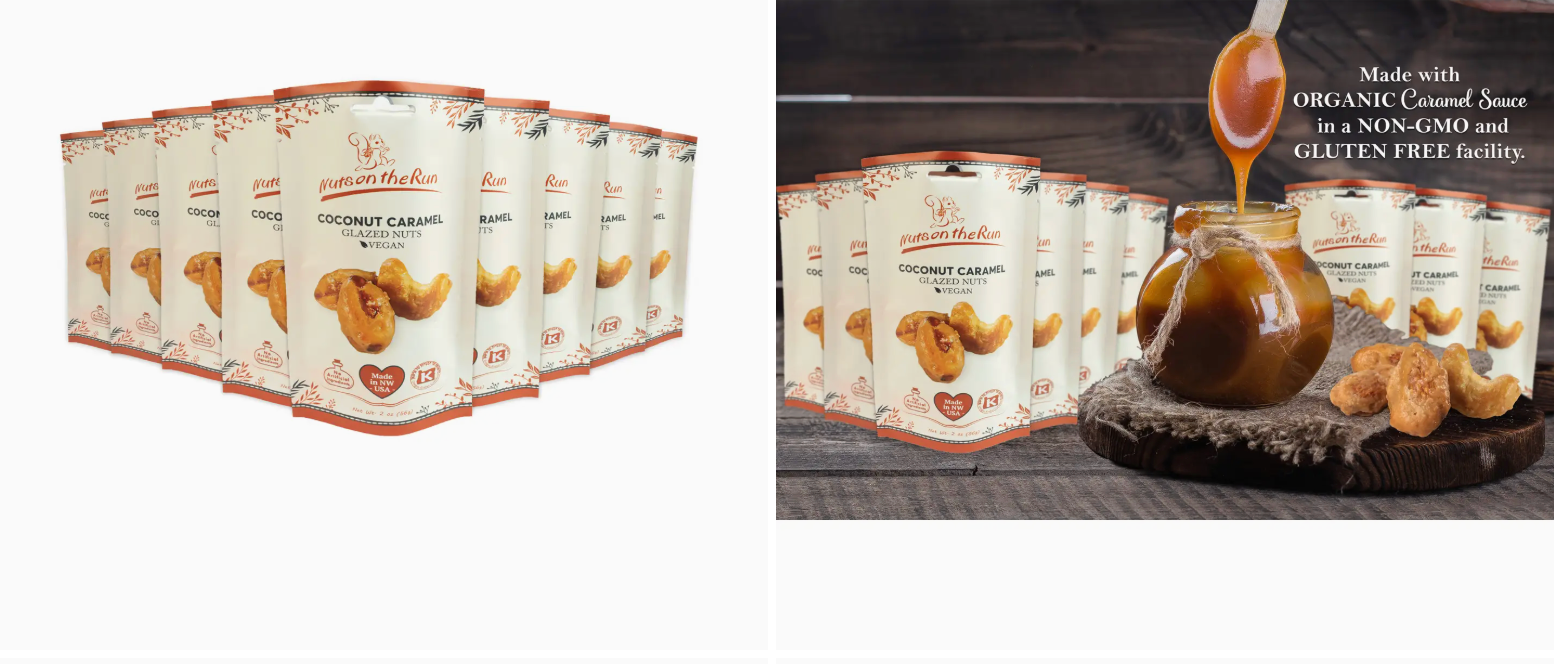 Coconut Caramel Glazed Nuts