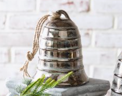 7 Terracotta Ant. Bronze Bell Decor
