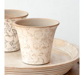 5 Beige Heirloom Planter