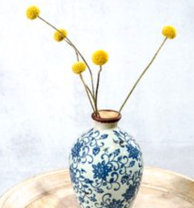 7.5 Vintage Floral Vase