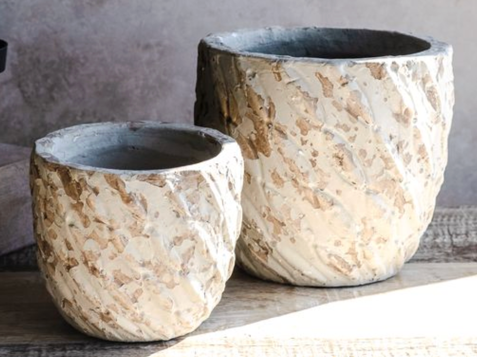 Wave Line Splatter Planters