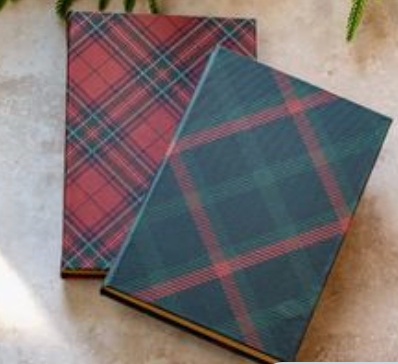 8.4"  Tartan Plaid Notebooks
