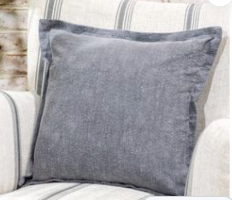 18 X 18 Charcoal Cotton Pillow