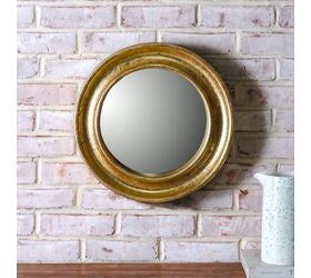 16 Round Gold Mirror