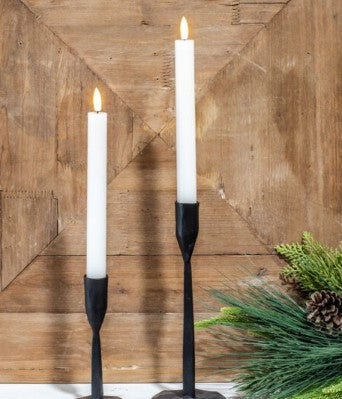 2 Pc Led Taper Candle Set