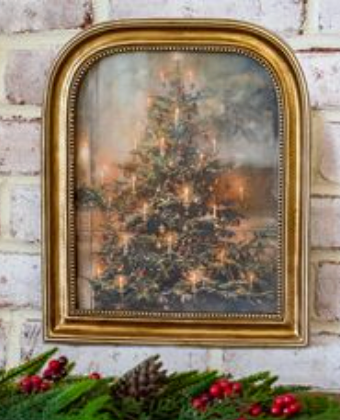 12" Antique Gold Christmas Tree Frame