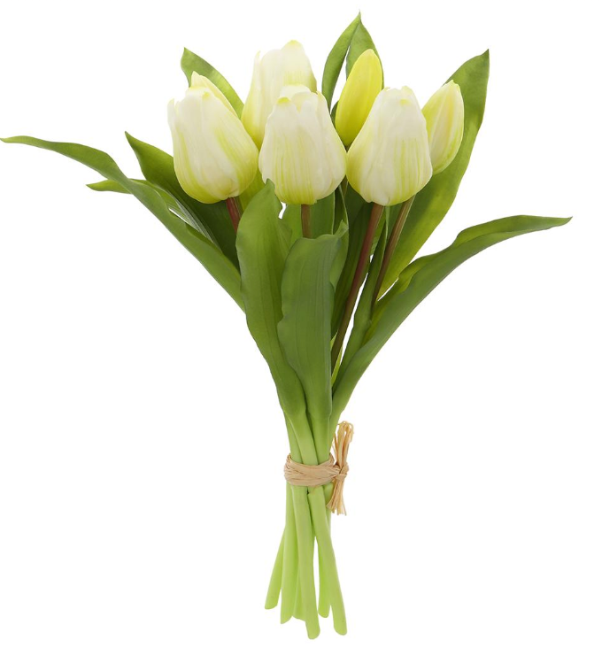 11.75rt Tulip Bouquet Wh