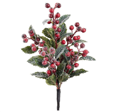 16.5"iced Berry Bush Re