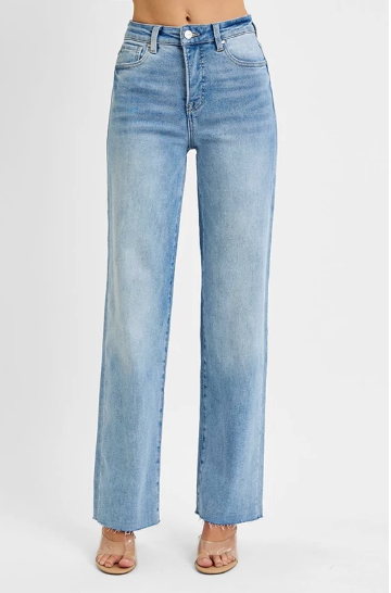 Tummy Control High Rise Straight Jeans