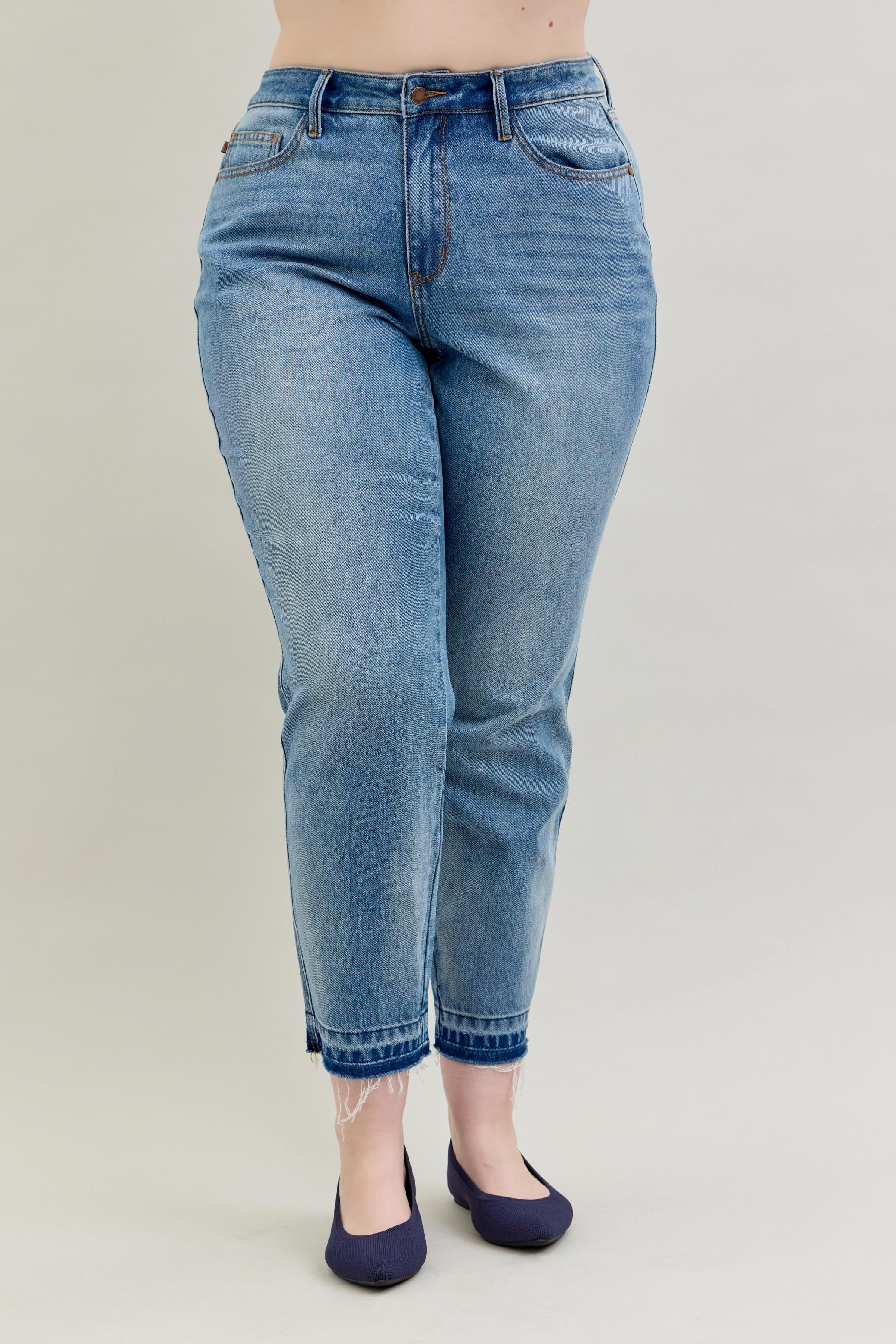 Judy Blue - Mid Rise Rigid Magic Release Hem