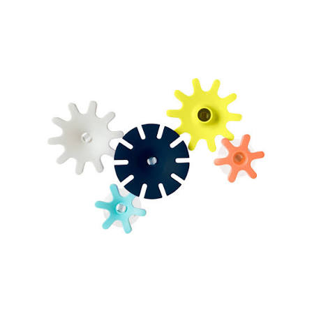 Cogs Water Gears Bath Toy - Navy/Yellow