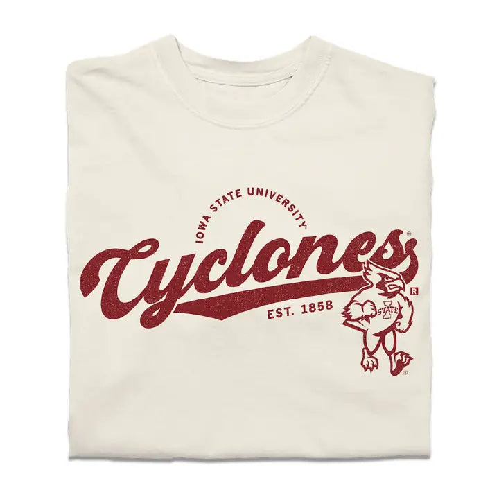 Cyclones Scriipt Logo - Comfort Color