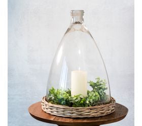 17.7 Glass Dome Willow Base