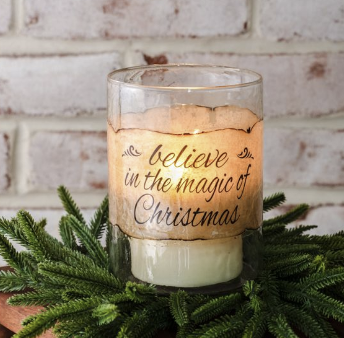 5 Vintage Glass Christmas Jar