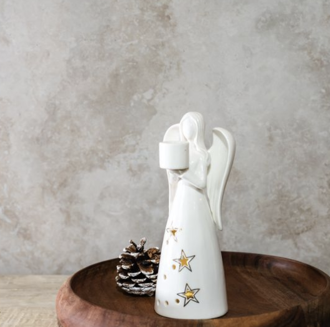 FINALS SALE-*inner* 8h Led Angel Taper Holder