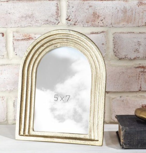 5x7 Gold Arch Photo Frame