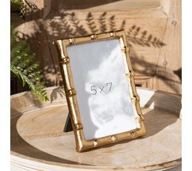 5 X 7 Gold Bamboo Style Photo Frame