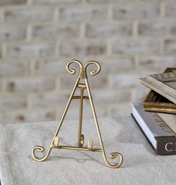 7 Gold Triangle Back Easel