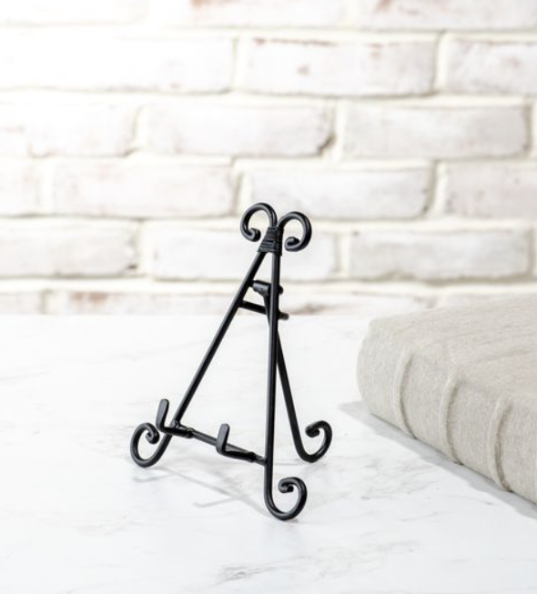 7 Black Triangle Back Easel