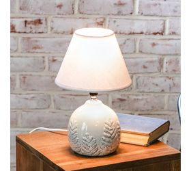White Fern Pattern Lamp
