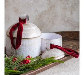 Wht/gd Candle Bells - large