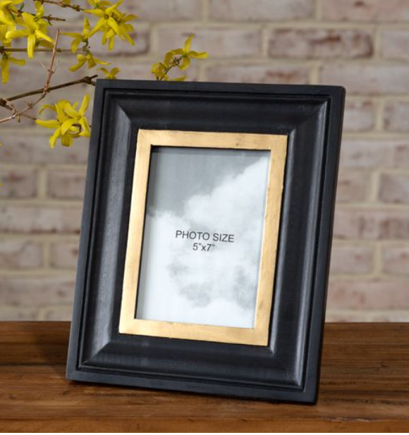 7 X 5 Blk Wood Photo Frame