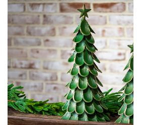 18.5 Green Wash Tree Decor