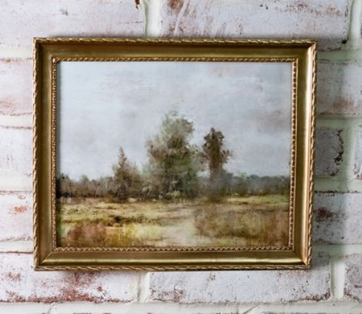 8 X 10 Gold Frame Prairie Landscape