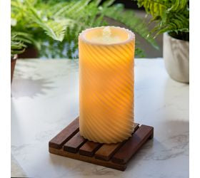 8 Embossed Led Fountain Candle