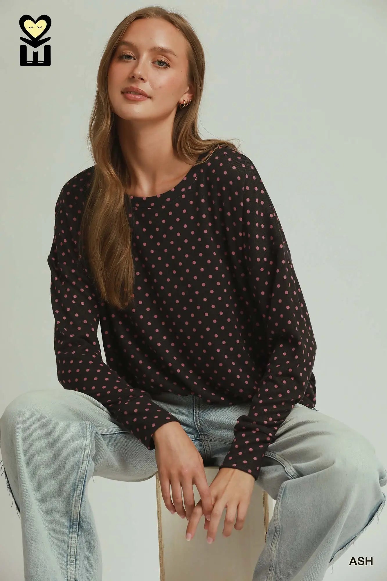Polka Dot Bubble Hemtop