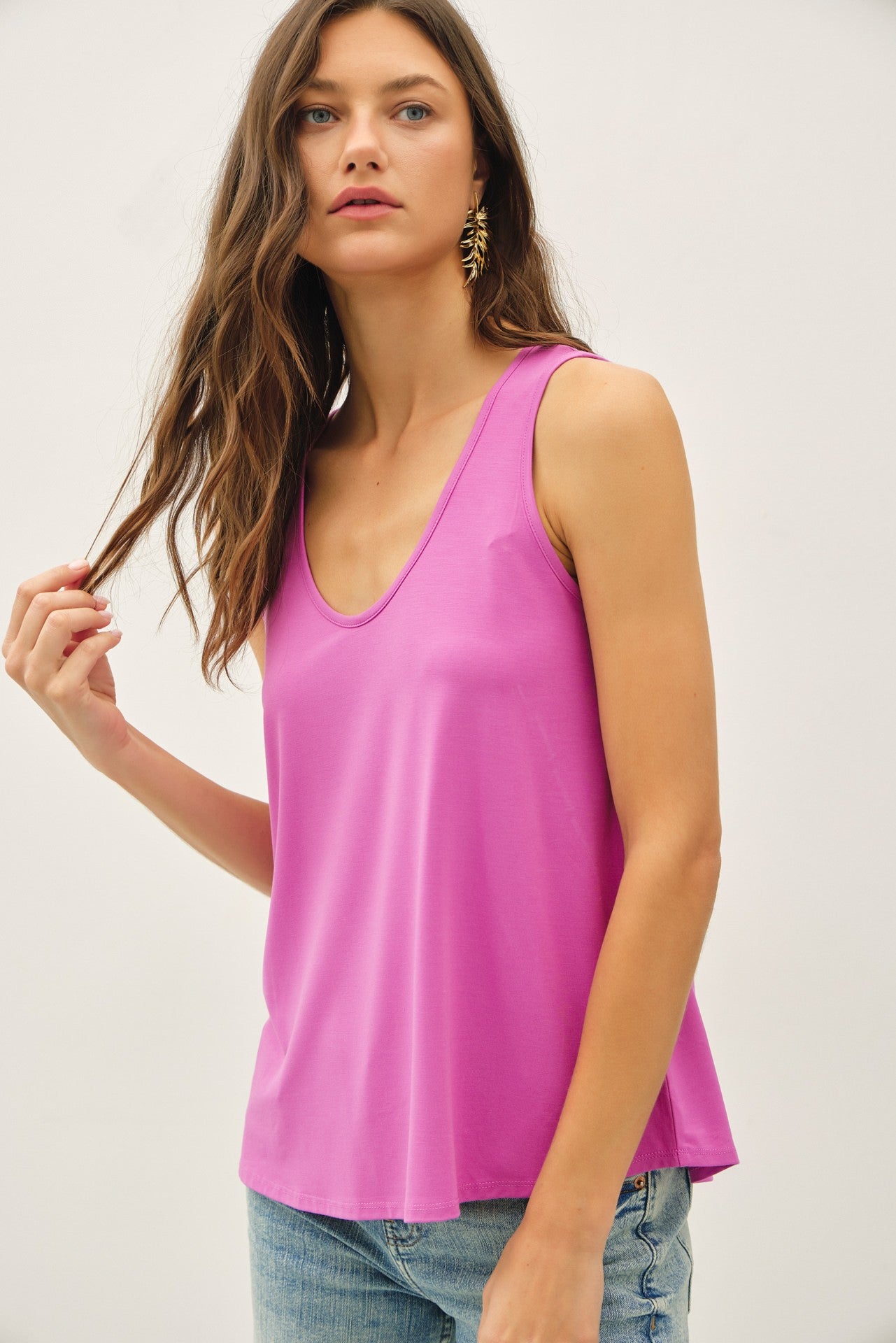 *FINAL SALE* Cool Scoop Neck Bamboo Tank