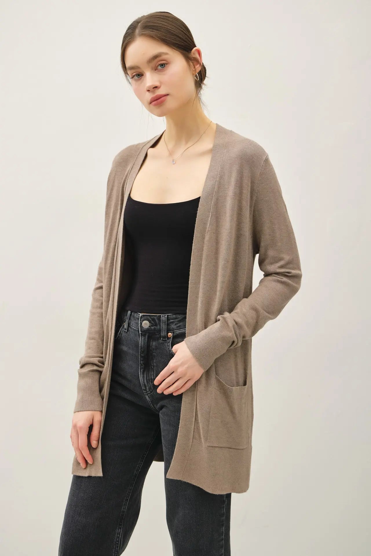 Coco Open Front Essential Cardigan