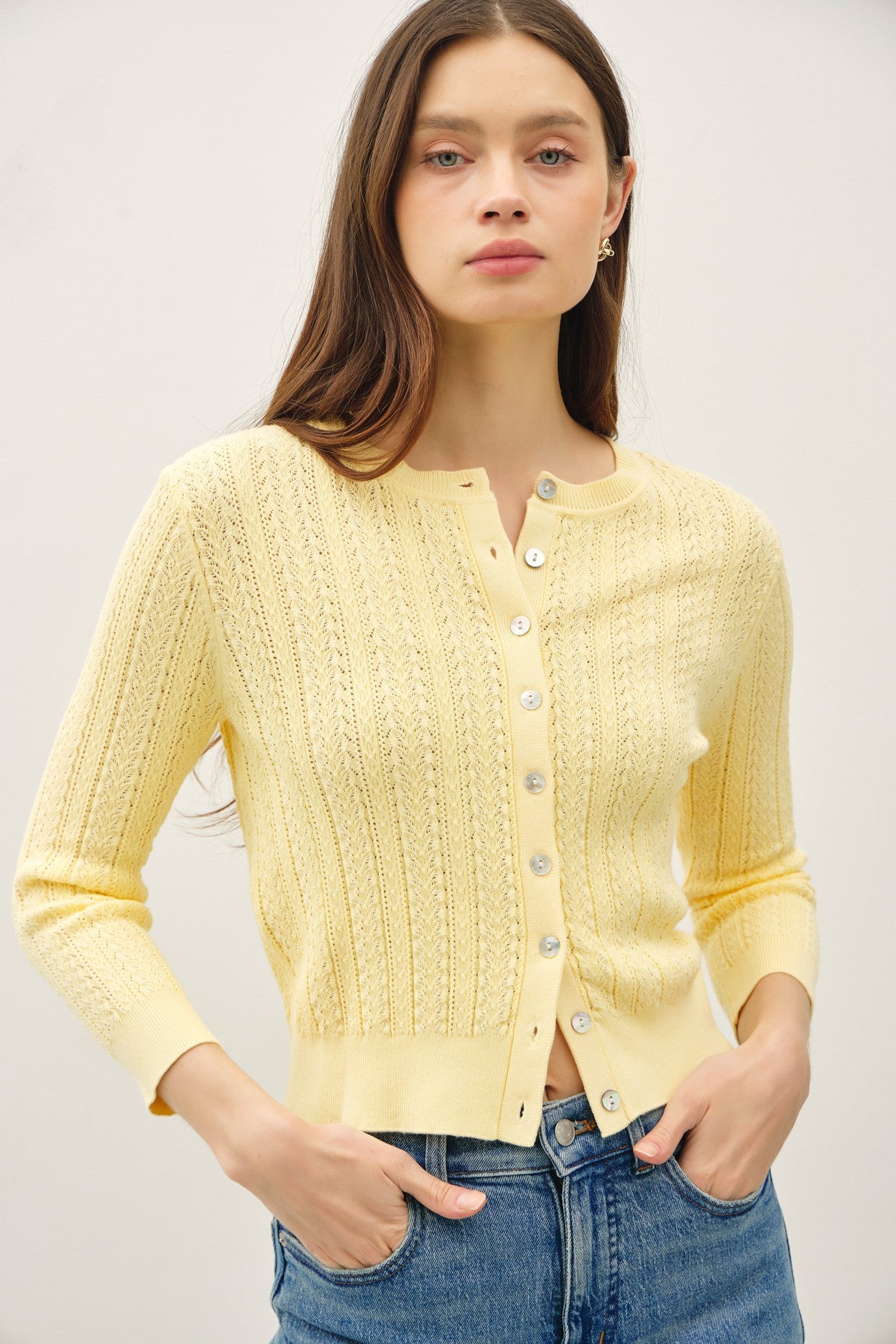 3/4 Sleeve Cardigan