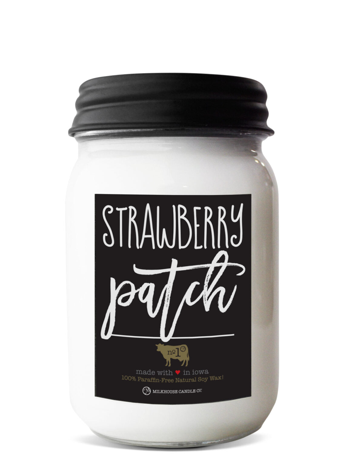 Farmhouse Mason Jar 13 Oz: Strawberry Patch