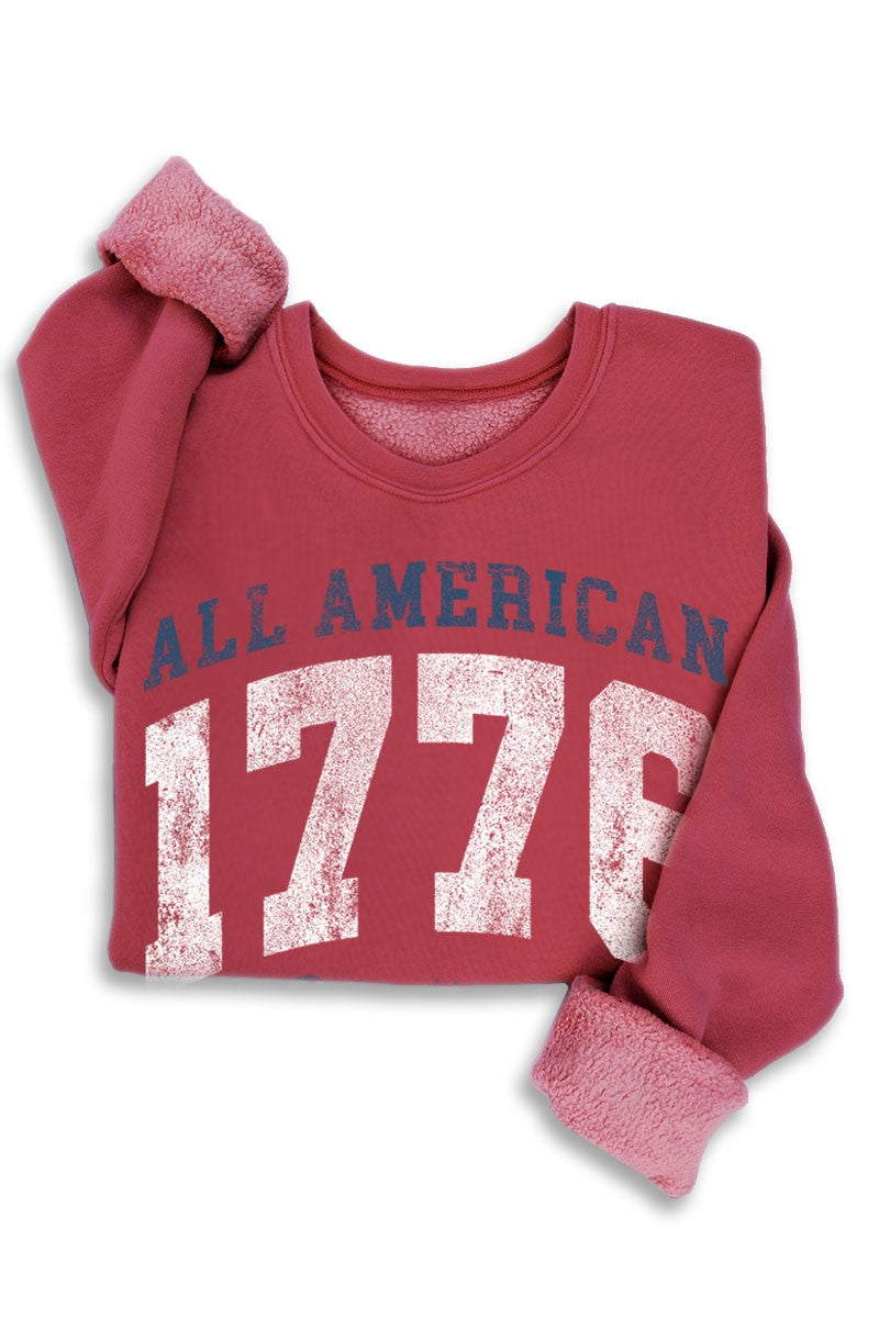 All American 1776 Sweetheart Mineral Sweatshirts