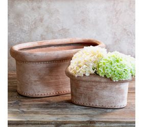 Oval Clay Planter