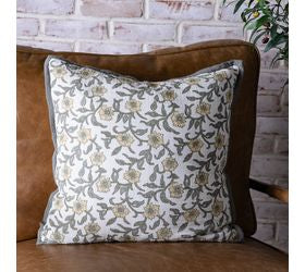 Sage & Yellow Primrose Pillow