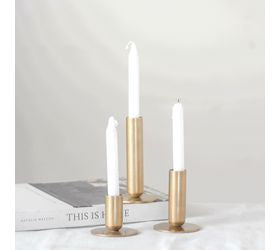 Antique Brass Candle Holder