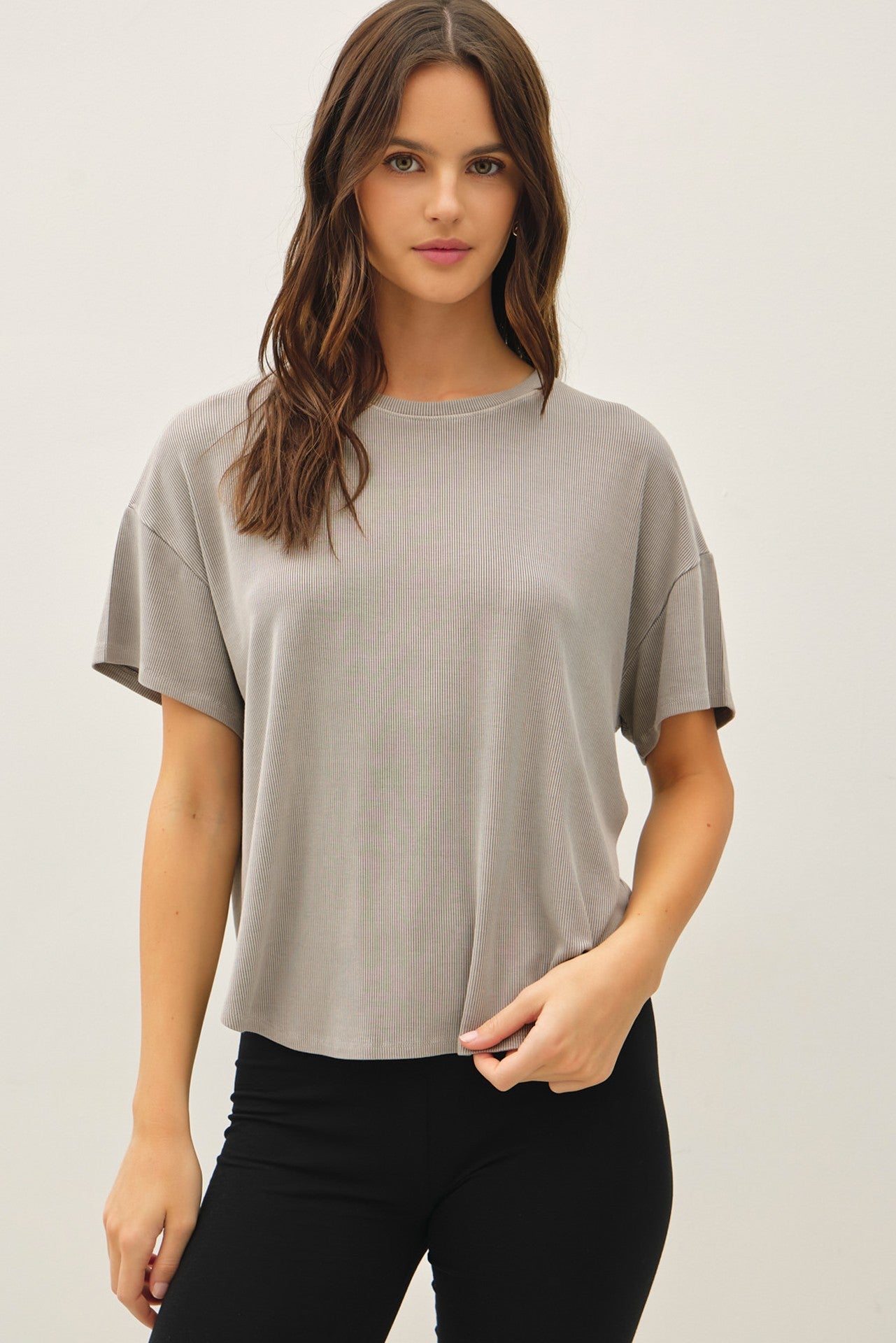 Garment Dyed Ribbed T-Shirt