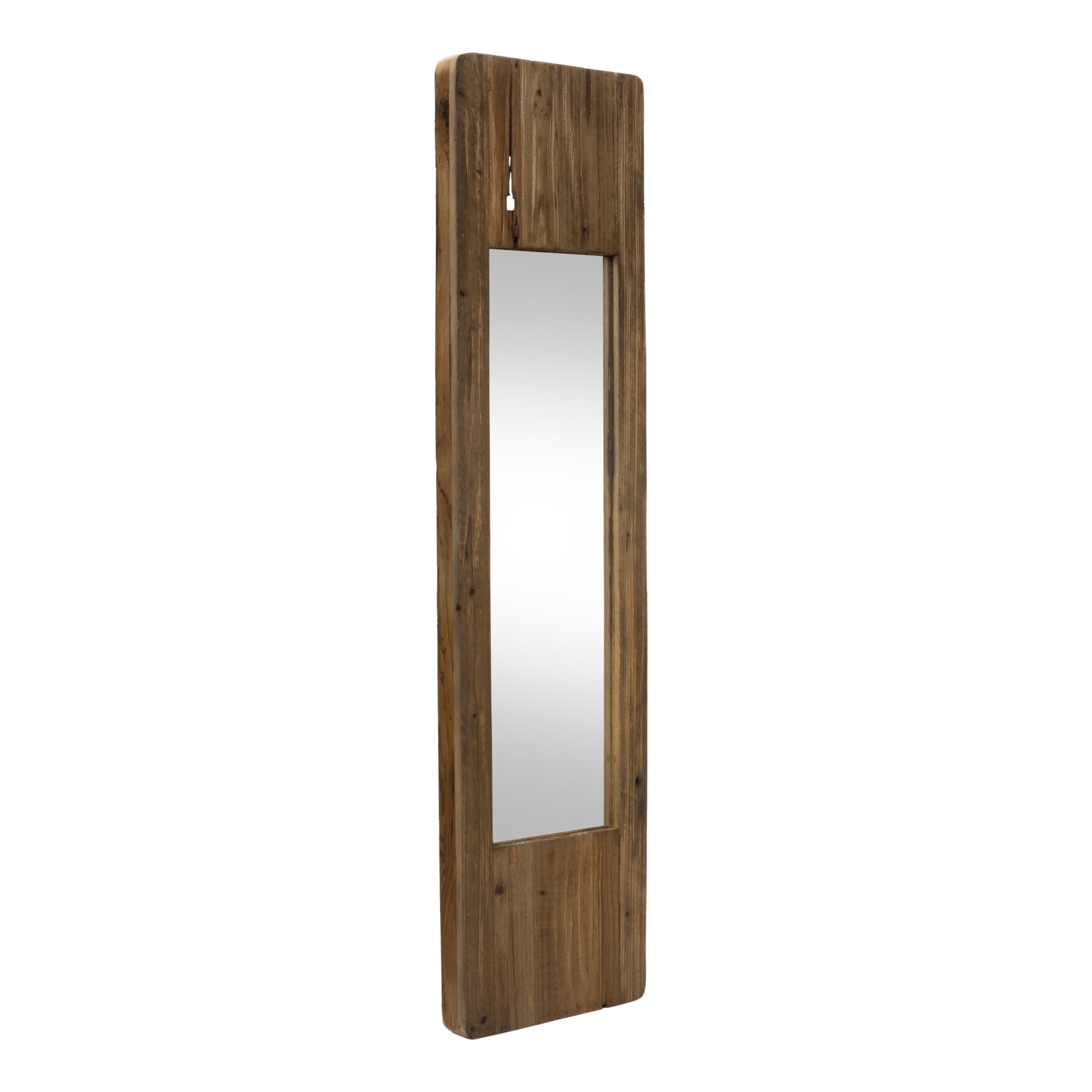 Wood & Glass Mirror - 10" x 40.25"