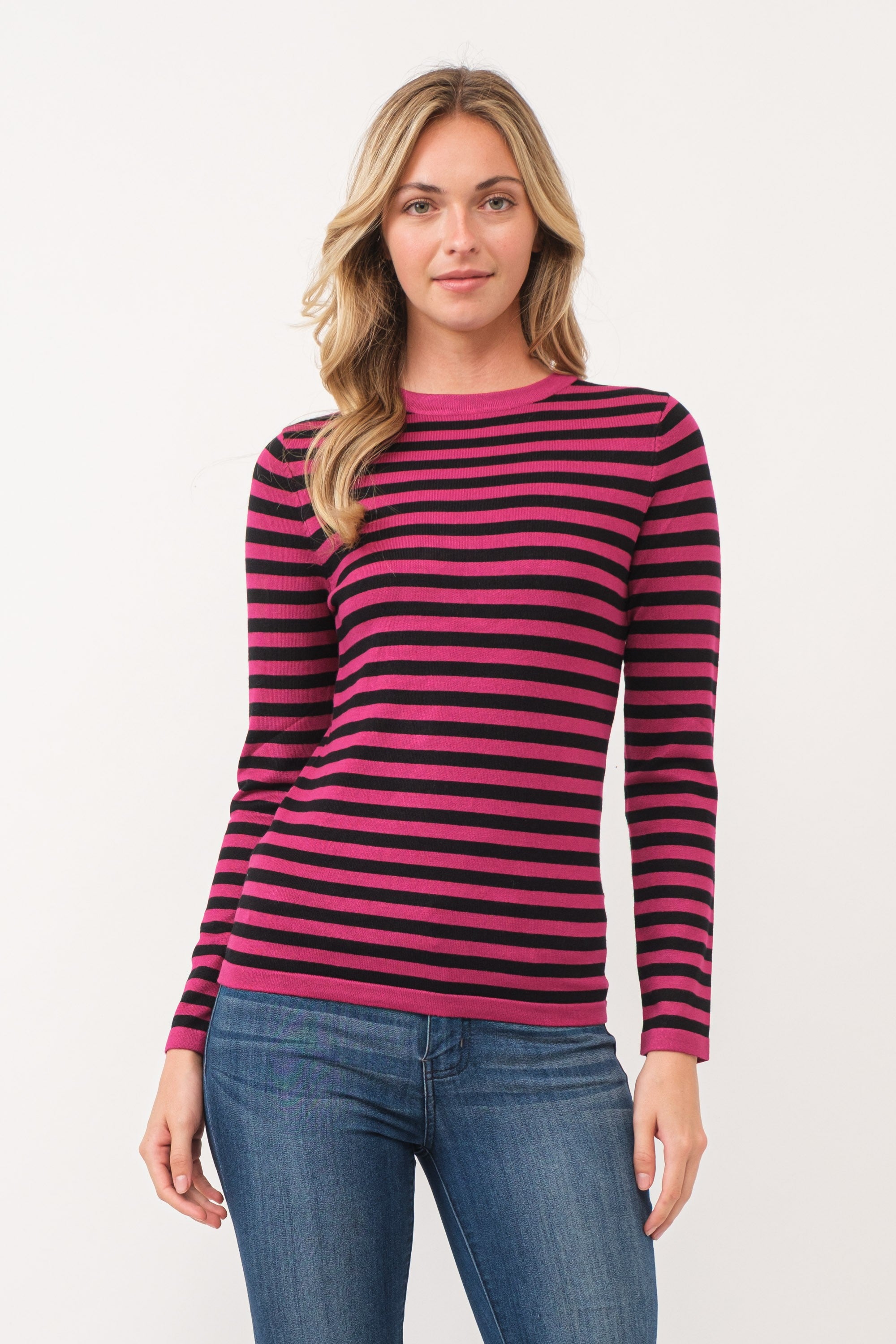 Long Sleeve Striped Sweater