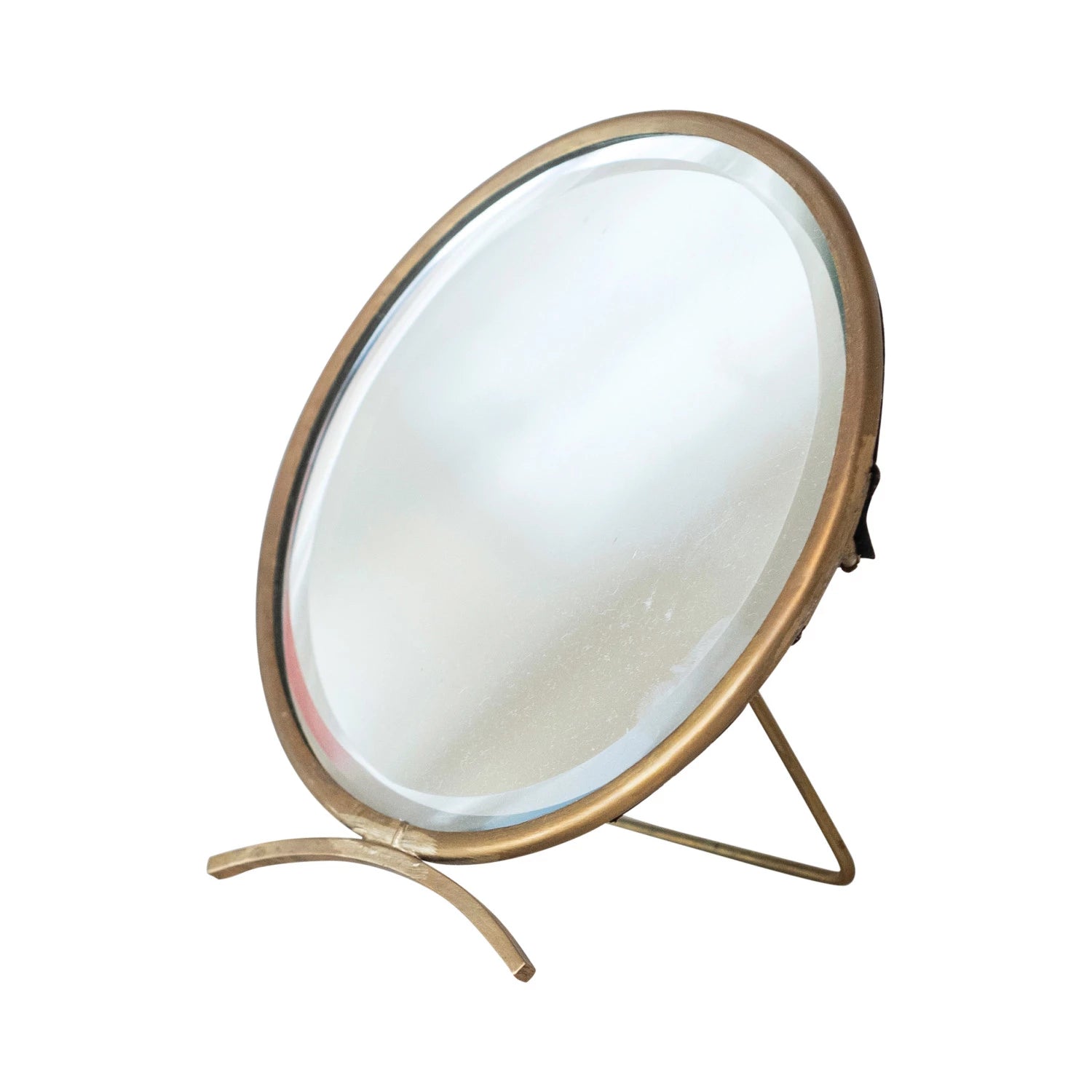 Round Brass Mirror - 5.5"
