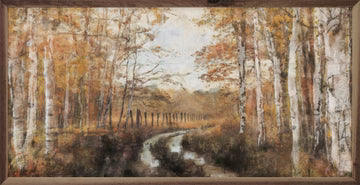 Rusted Hearth Birch Trees 2 By Nina Blue 24x12